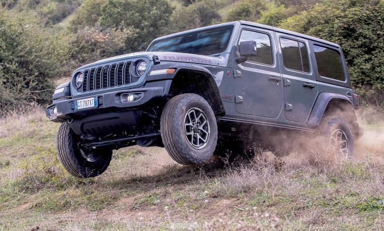 La Jeep Wrangler Rubicon durante un test di newsauto.live ed ELABORARE 4x4