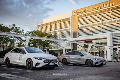 Test autonomia Mercedes CLA sul GRA di Roma