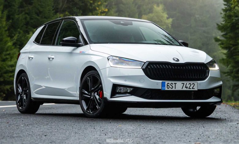 Skoda Fabia 130 anteriore 3/4
