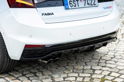 Skoda Fabia 130 scarico posteriore
