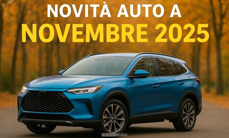 novità auto e motori a novembre 2025