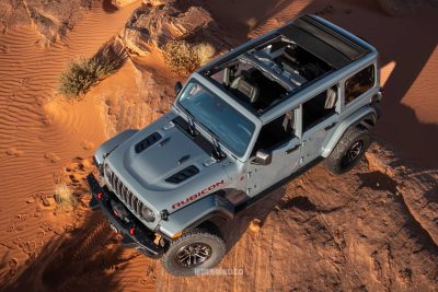 Nuova Jeep Wrangler Rubicon 2026 vista dall'alto