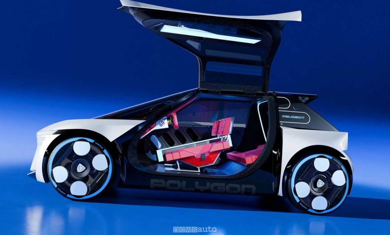 Peugeot Polygon Concept apertura delle portiere