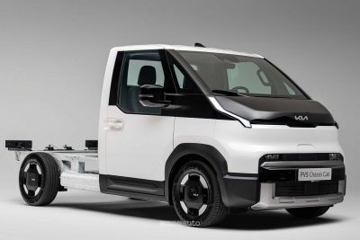 Kia PV5 Chassis Cab anteriore 3/4