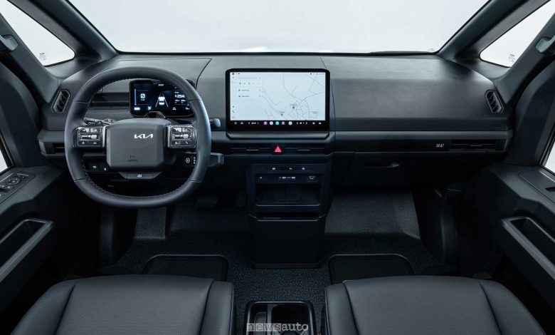 Kia PV5 Chassis Cab plancia abitacolo