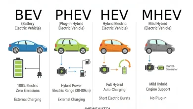 Sigle auto elettriche phev-mev-bev