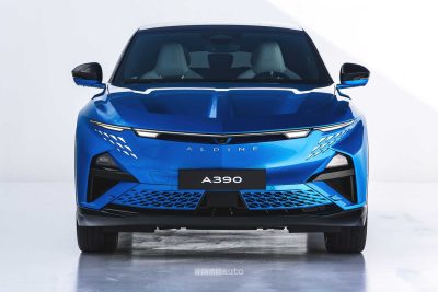 Alpine A390 GT frontale firma luminosa