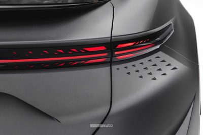 Alpine A390 GTS firma luminosa posteriore