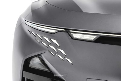 Alpine A390 GTS firma luminosa anteriore
