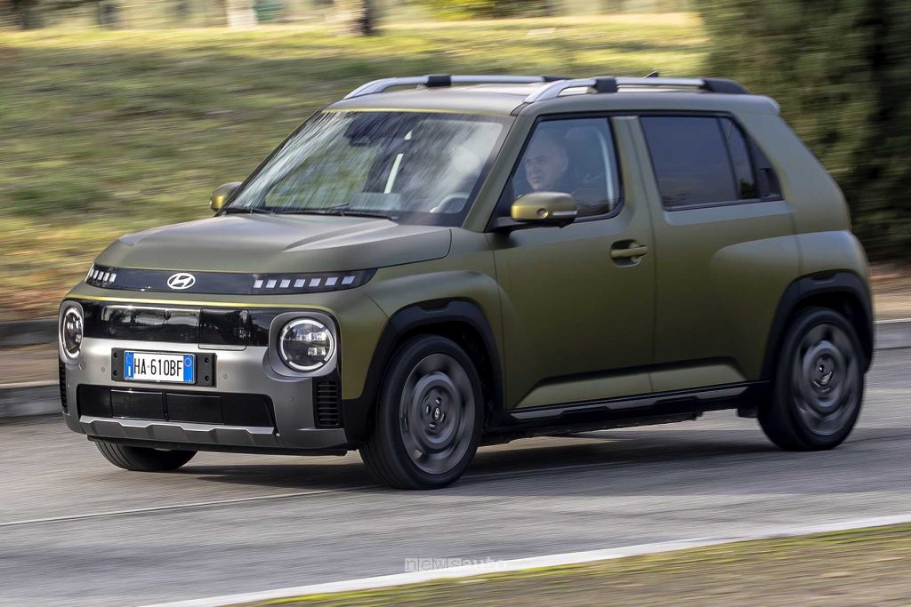 Hyundai Inster Cross test su strada