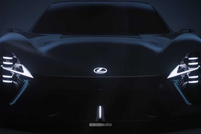 Lexus LFA Concept frontale firma luminosa