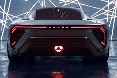Lexus LFA Concept posteriore firma luminosa