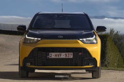 Nuova Toyota Aygo X GR Sport frontale