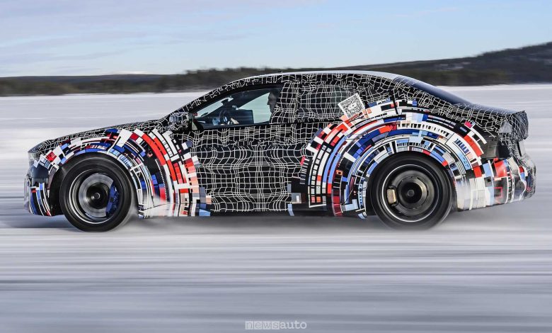 BMW M3 elettrica M Neue Klasse test sulla neve