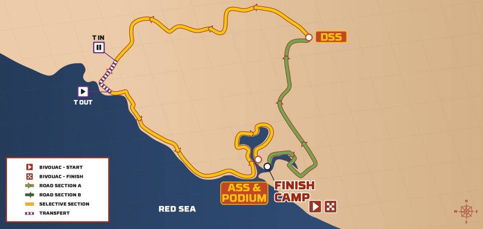Dakar 2026 mappa percorso ad anello stage finale