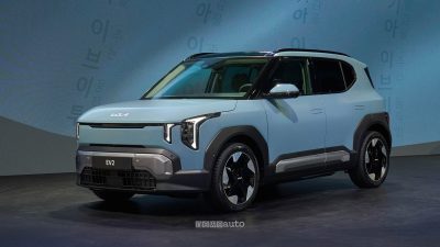 Kia EV2 3/4 anteriore