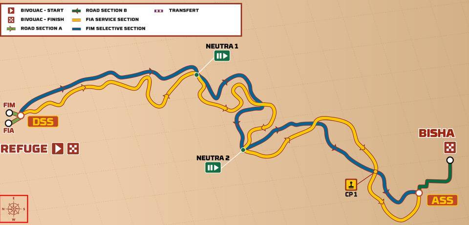 Dakar 2026 mappa percorso Stage 10 dal bivacco a Bisha
