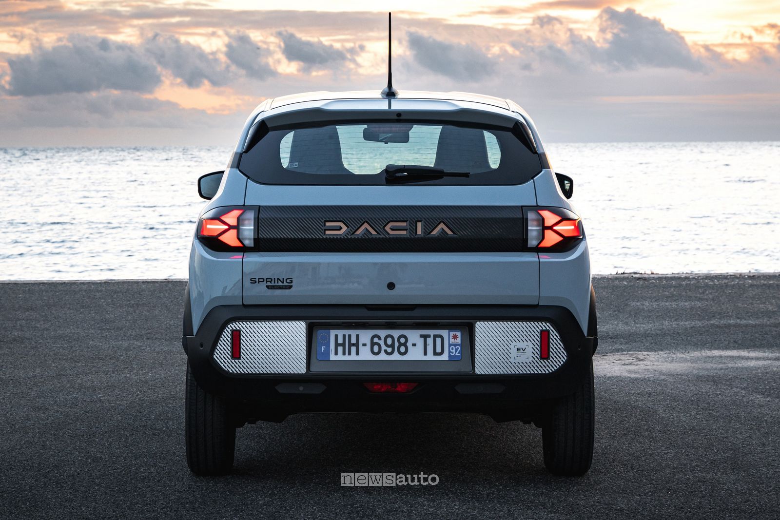 Nuova Dacia Spring Extreme posteriore