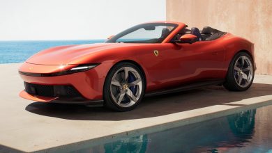 Ferrari Amalfi Spider anteriore 3/4
