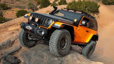 Jeep Wrangler Buzzcut Concept in azione sulle rocce