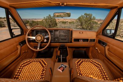 Abitacolo della Jeep Wrangler XJ Pioneer Concept