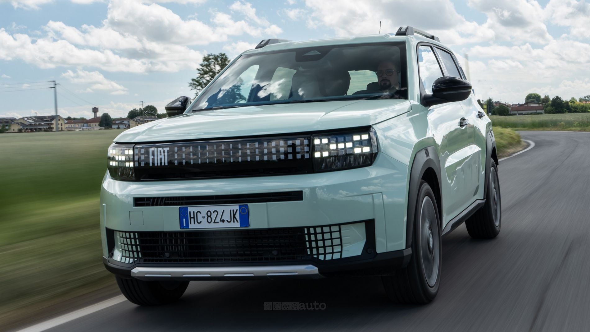 Fiat Grande Panda Turbo 100 su strada