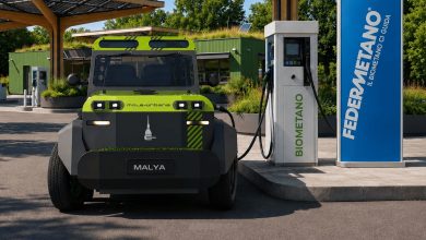 Malya E-Car con range extender a biometano