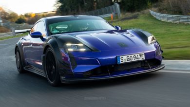 Porsche Taycan Turbo GT con kit Manthey, giro da record al Nürburgring