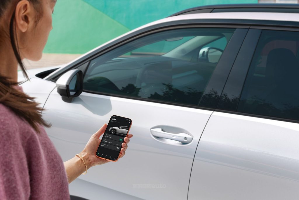 Skoda Epiq chiave digitale mobile
