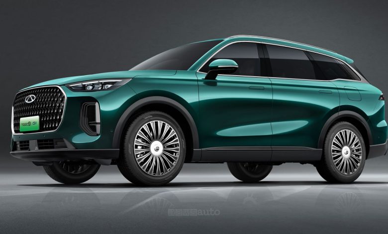 Chery Tiggo 9 anteriore 3/4