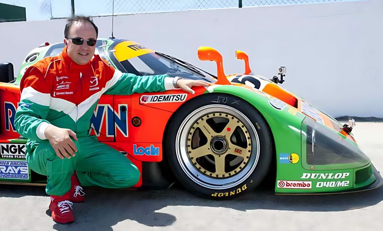 La Mazda 787B provata da Giovanni Mancini
