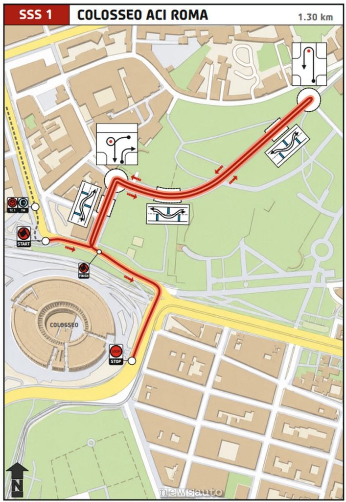 PS COLOSSEO del Rally di Roma Capitale 2026