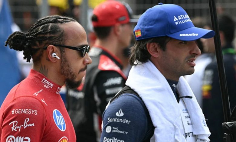 Carlos Sainz Lewis Hamilton