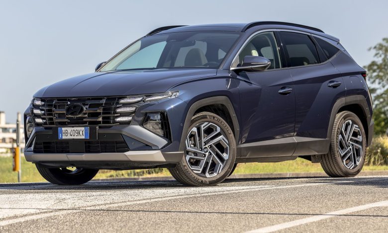 Hyundai Tucson Hybrid anteriore 3/4
