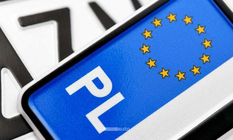 Targhe polacche a Napoli