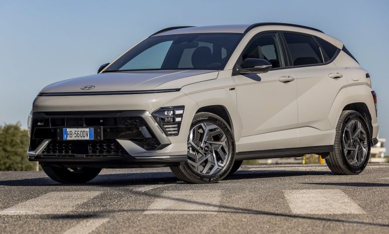 Hyundai Kona Hybrid N Line anteriore 3/4