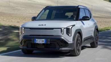 Kia EV2 Black-Line su strada