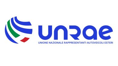 Logo Unrae nuova grafica dell'Unione Nazionale Rappresentanti Autoveicoli Esteri