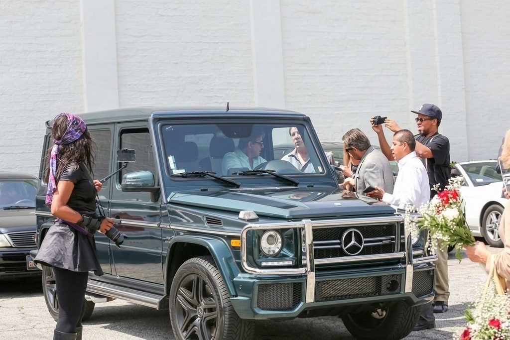 Sylvester Stallone a bordo della Mercedes G63 AMG