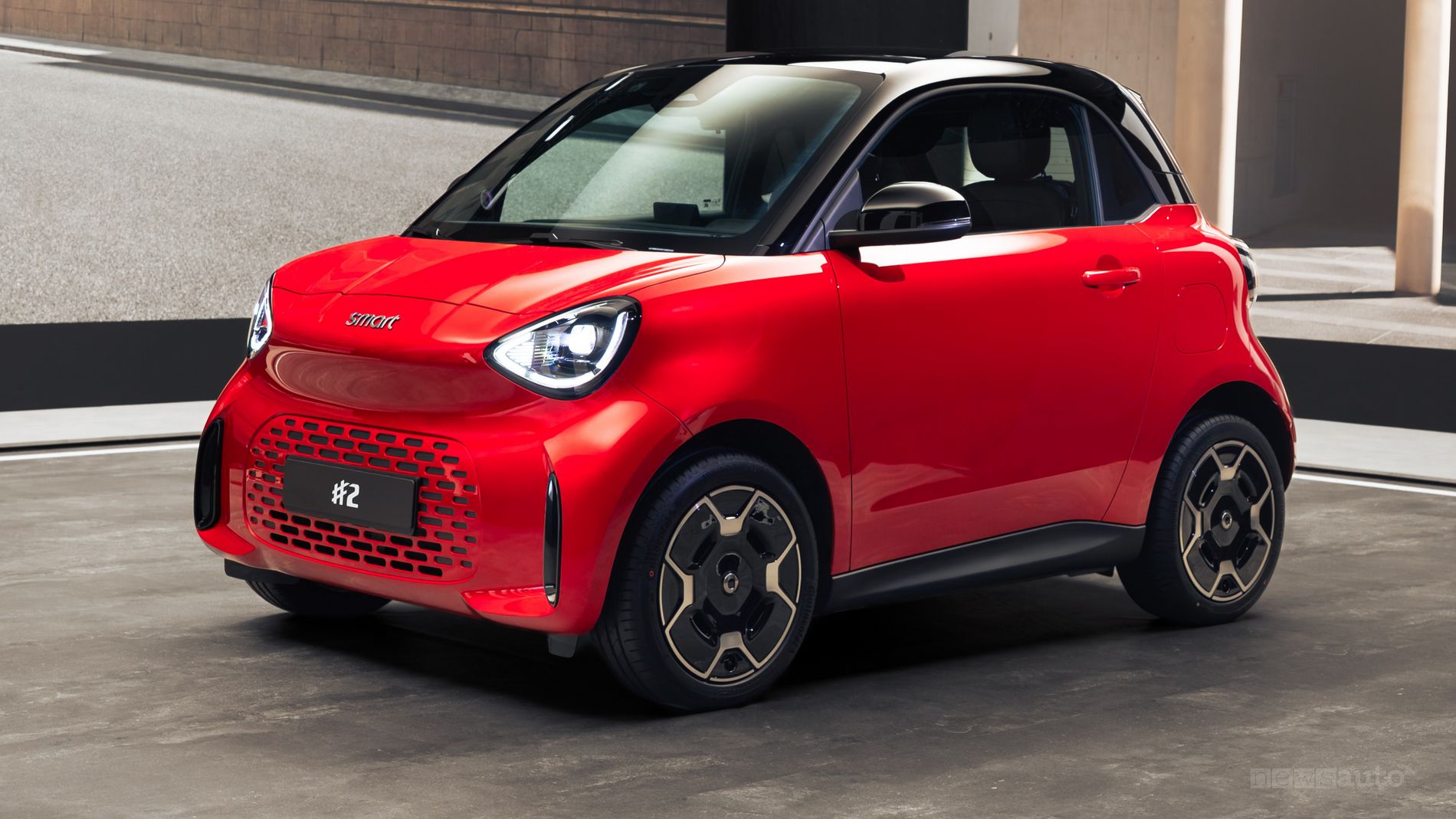 Nuova Smart #2 Premium anteriore 3/4