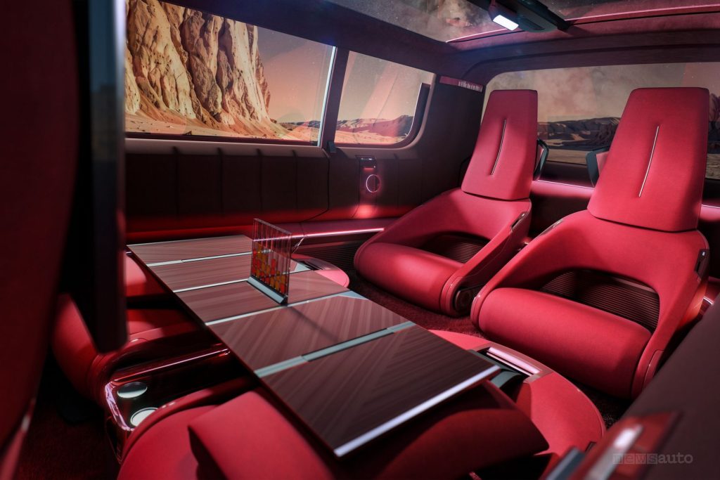 Renault E-Space Concept configurazione dei sedili posteriori