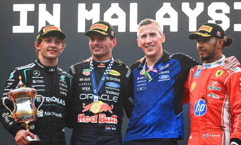 Gara F1 GO Bahrain in Malesia a Sepang podio Verstappen, Antonelli Hamilton