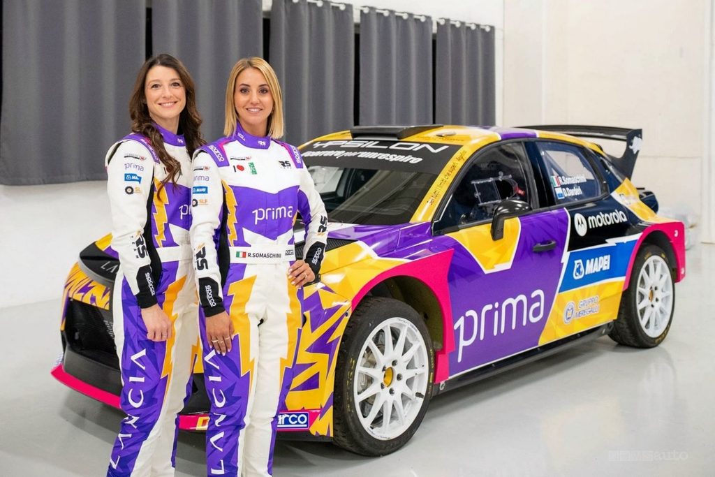 equipaggio femminile Lancia Corse composto da Rachele Somaschini e Daiana Darderi